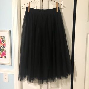 Black Tulle Skirt
